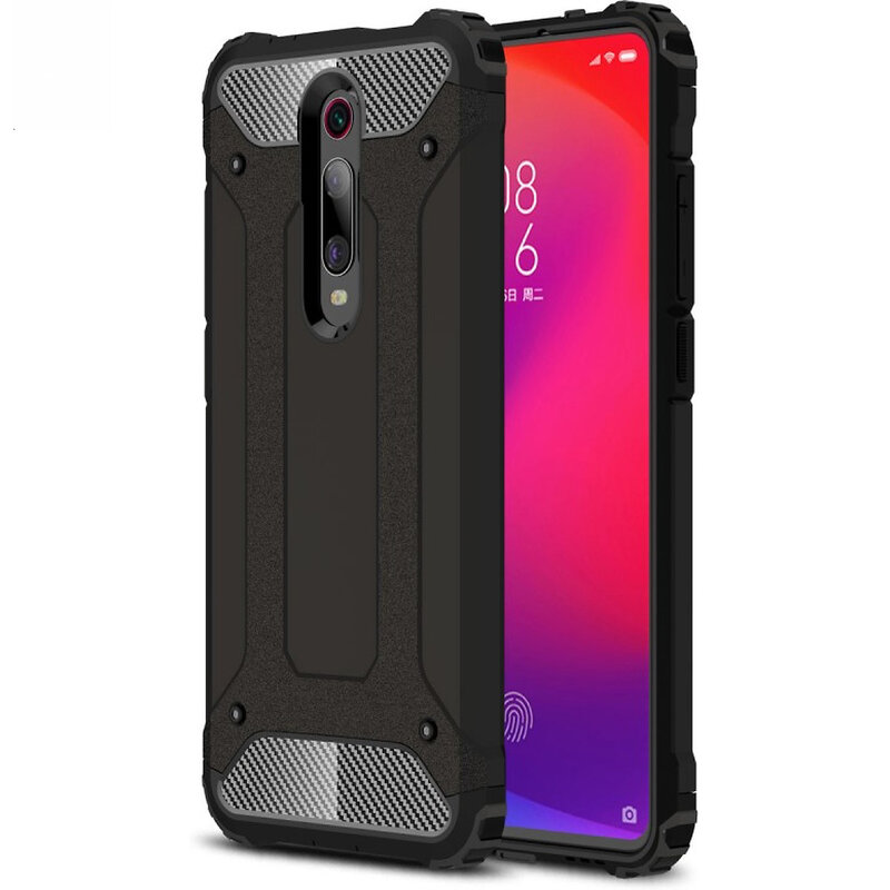 Husa Xiaomi Mi 9T Techsuit Hybrid Armor, negru