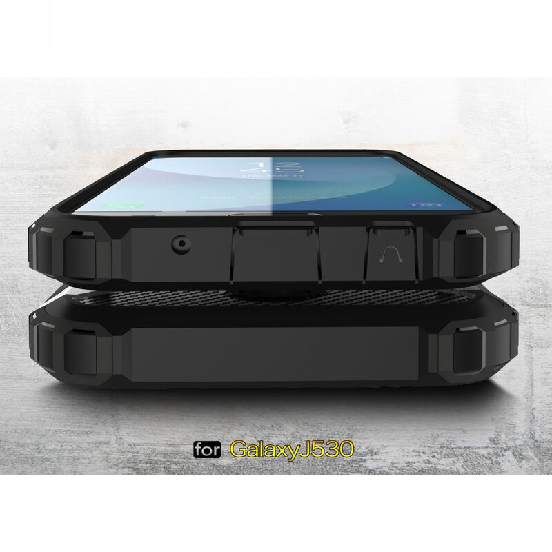 Husa Samsung Galaxy J5 2017 J530, Galaxy J5 Pro 2017 Techsuit Hybrid Armor - Negru