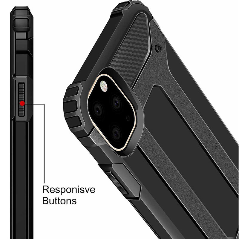 Husa iPhone 11 Techsuit Hybrid Armor, negru
