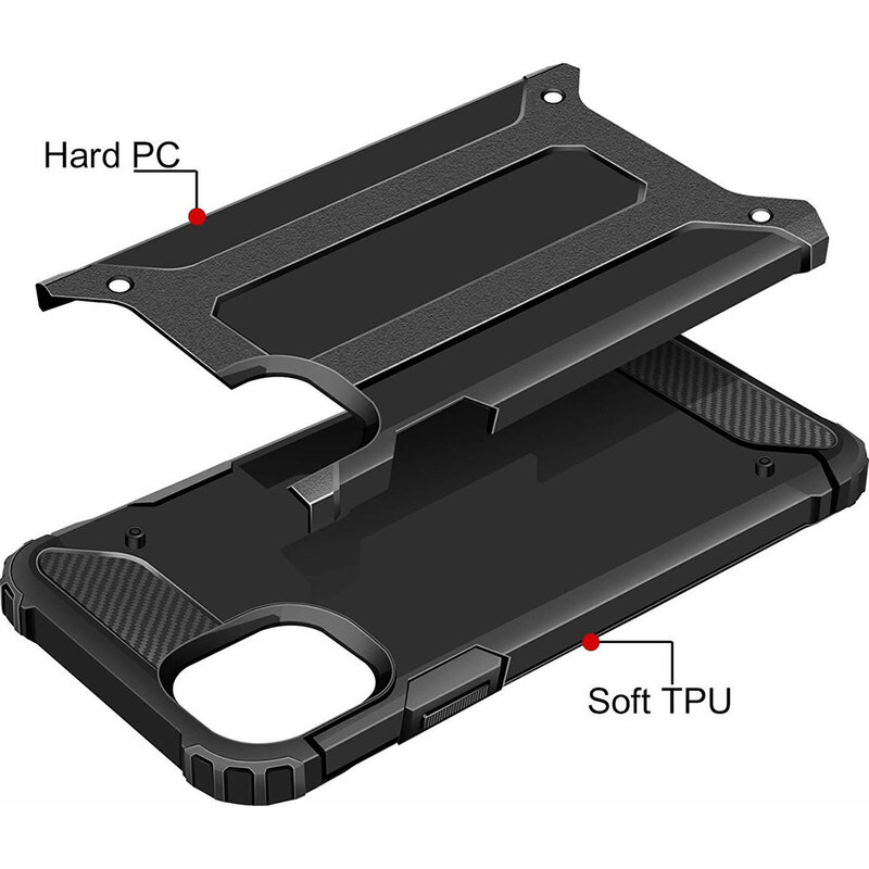 Husa iPhone 11 Techsuit Hybrid Armor, negru