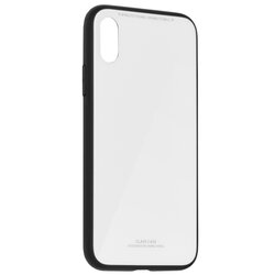 Husa iPhone X, iPhone 10 Glass Series - Alb