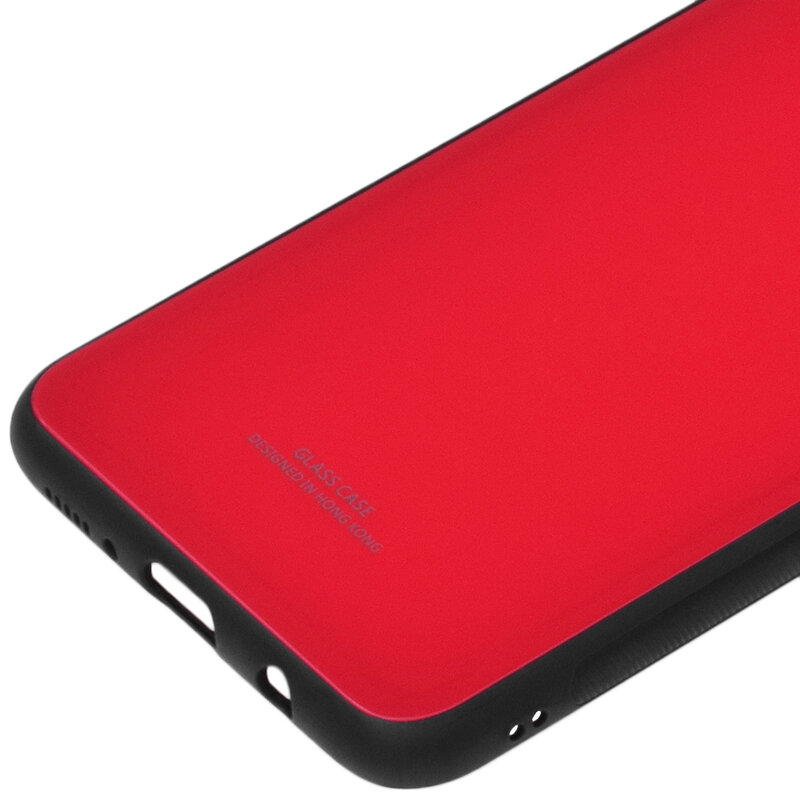 Husa Samsung Galaxy A50 Glass Series - Rosu