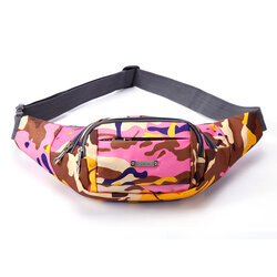 Borseta Sport Multifunctionala Army Camouflage Bag Cu 3 Buzunare - Pink