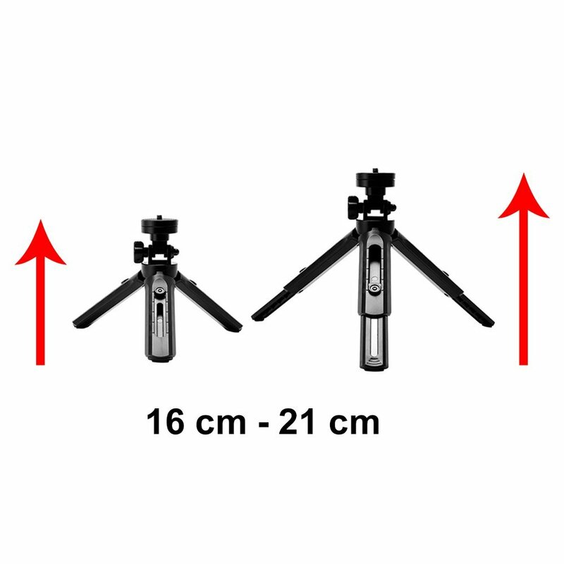 Suport Selfie Stick Mini Tripod Stand Multifunctional 360° Pentru Smartphone / GoPro / SJCAM / DSLR - Negru