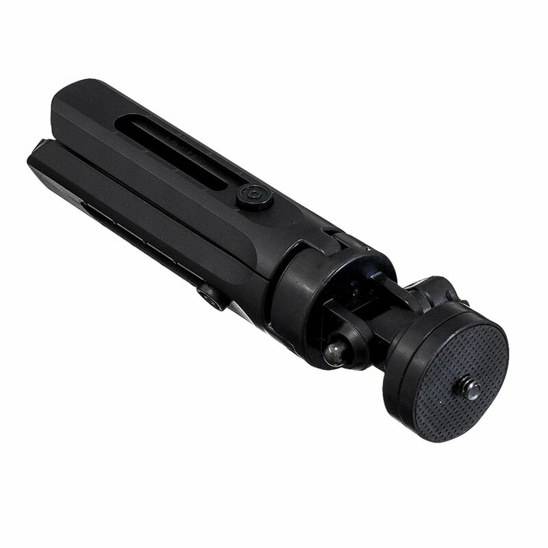 Suport Selfie Stick Mini Tripod Stand Multifunctional 360° Pentru Smartphone / GoPro / SJCAM / DSLR - Negru