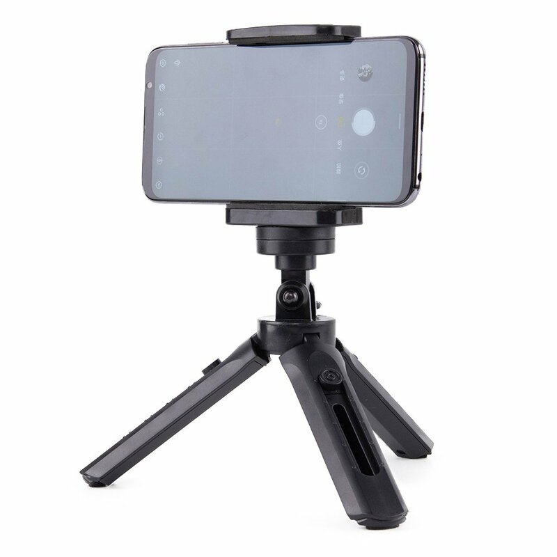 Suport Selfie Stick Mini Tripod Stand Multifunctional 360° Pentru Smartphone / GoPro / SJCAM / DSLR - Negru