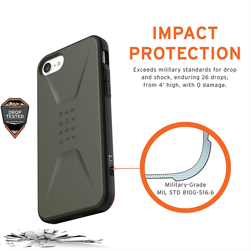 Husa iPhone 7 UAG Civilian Series -  Olive Drab