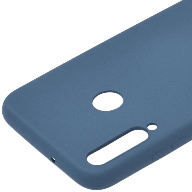 Husa Huawei P40 Lite E Silicone Lite - Bleumarin