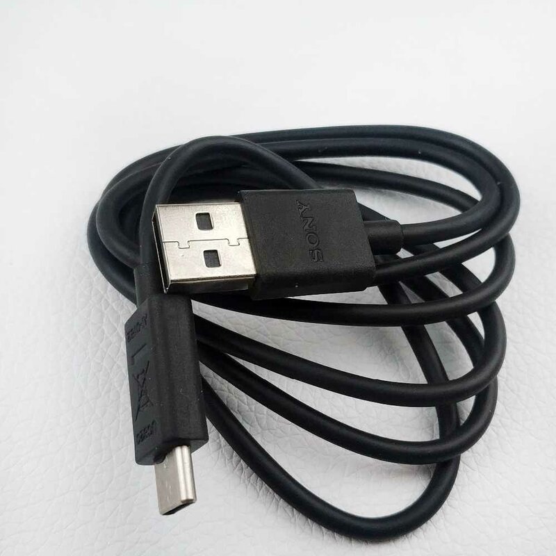 Cablu de date original Sony USB la Type-C, 3A, 1m, negru, bulk, UCB20