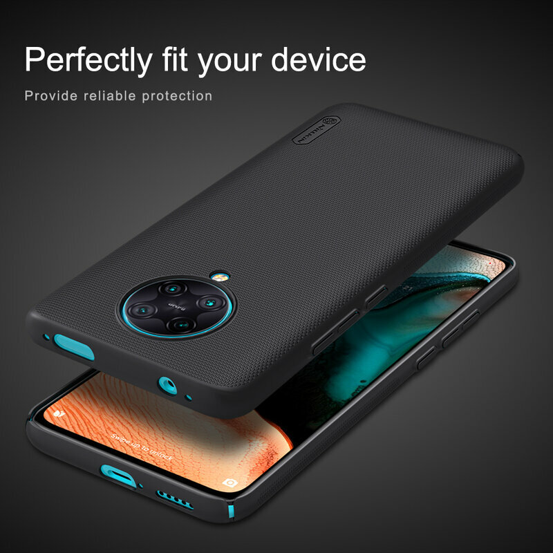 Husa Xiaomi Poco F2 Pro Nillkin Super Frosted Shield, negru