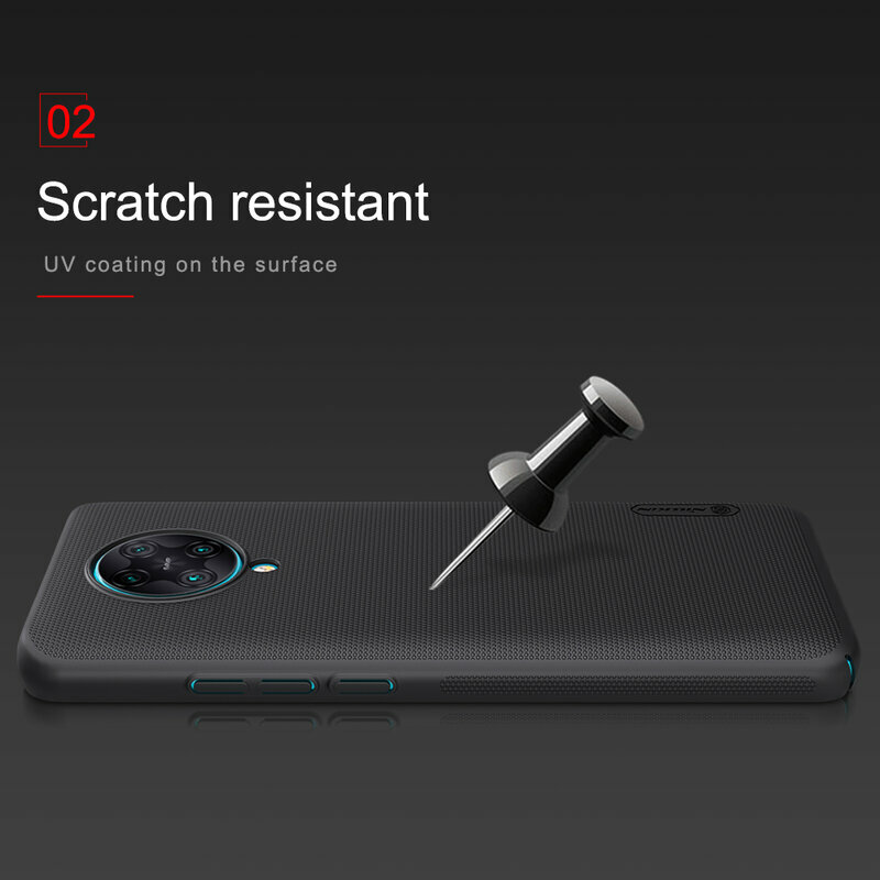 Husa Xiaomi Poco F2 Pro Nillkin Super Frosted Shield, negru
