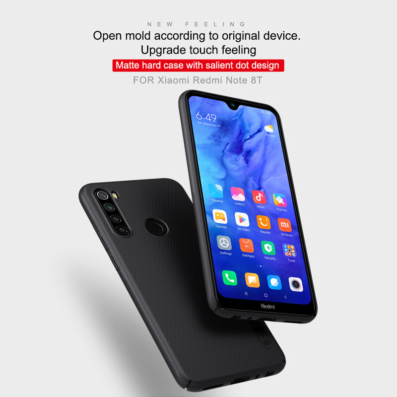 Husa Xiaomi Redmi Note 8T Nillkin Super Frosted Shield, albastru