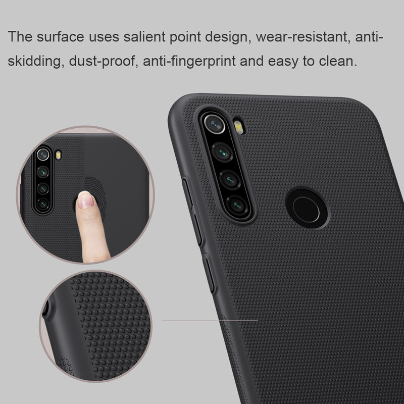 Husa Xiaomi Redmi Note 8T Nillkin Super Frosted Shield, albastru