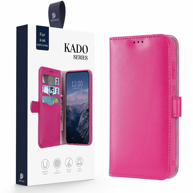 Husa Xiaomi Redmi Note 8 Pro Dux Ducis Kado Series Book - Roz