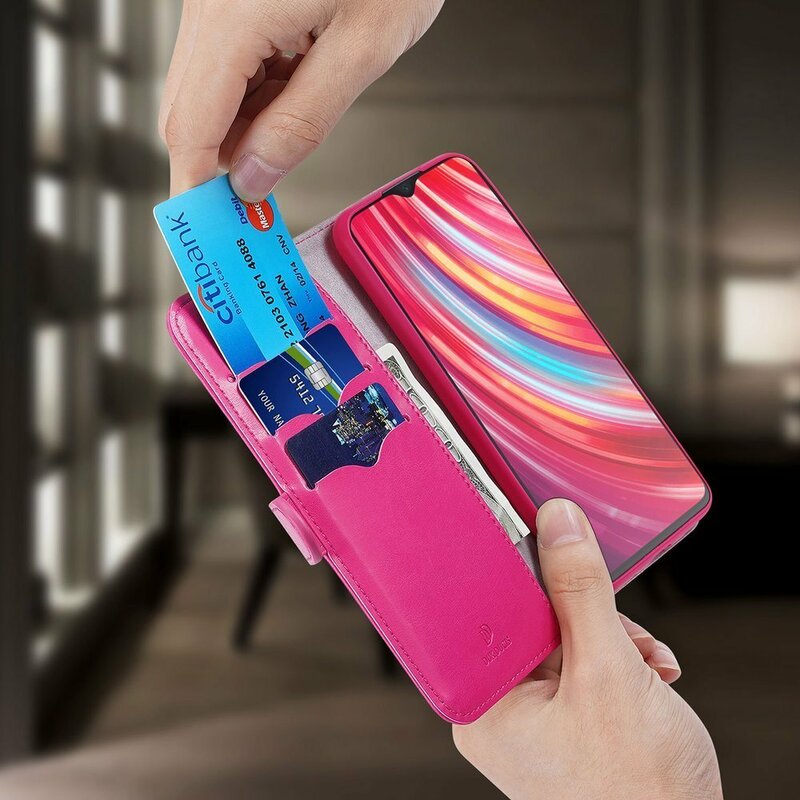 Husa Xiaomi Redmi Note 8 Pro Dux Ducis Kado Series Book - Roz
