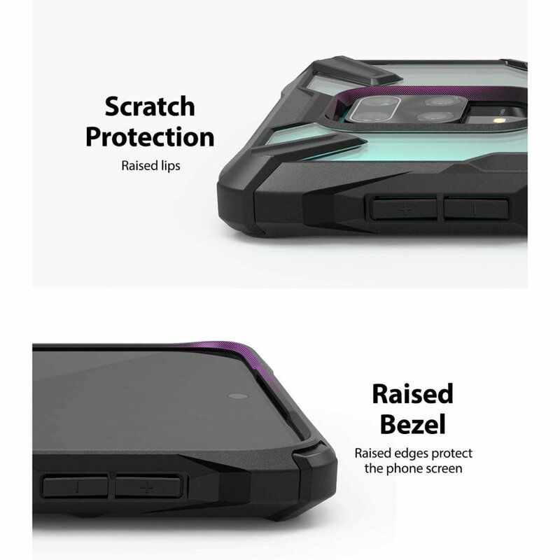 Husa Xiaomi Redmi Note 9 Pro Ringke Fusion X - Black