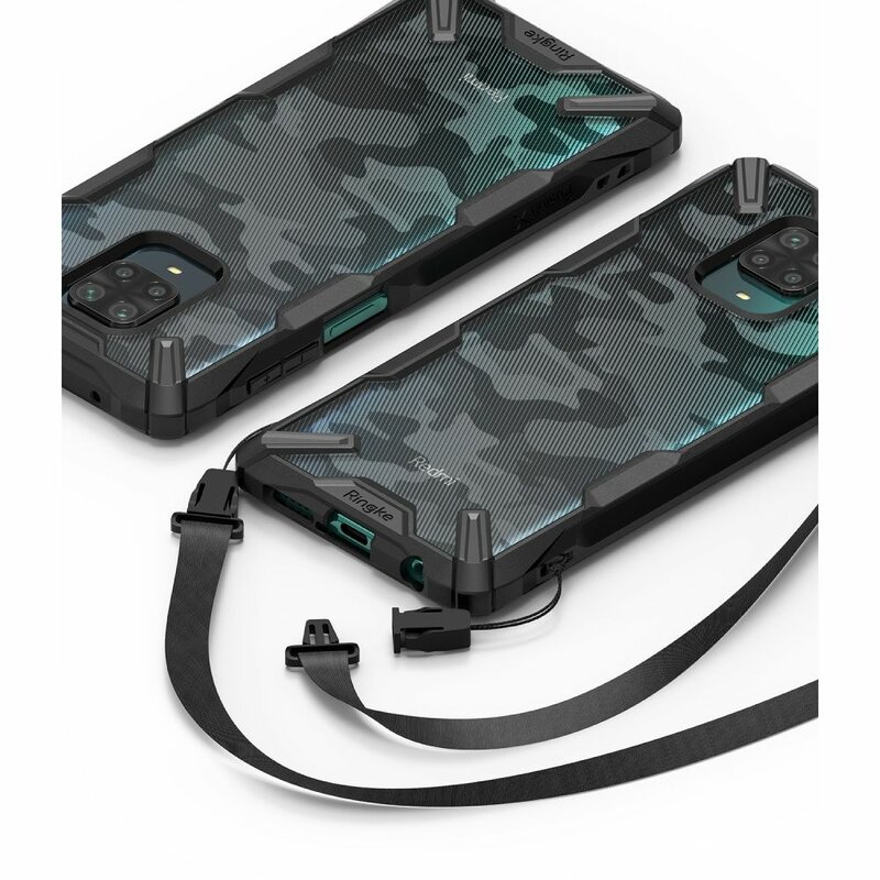 Husa Xiaomi Redmi Note 9S Ringke Fusion X Design - Camo Black