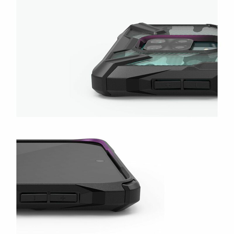 Husa Xiaomi Redmi Note 9S Ringke Fusion X Design - Camo Black