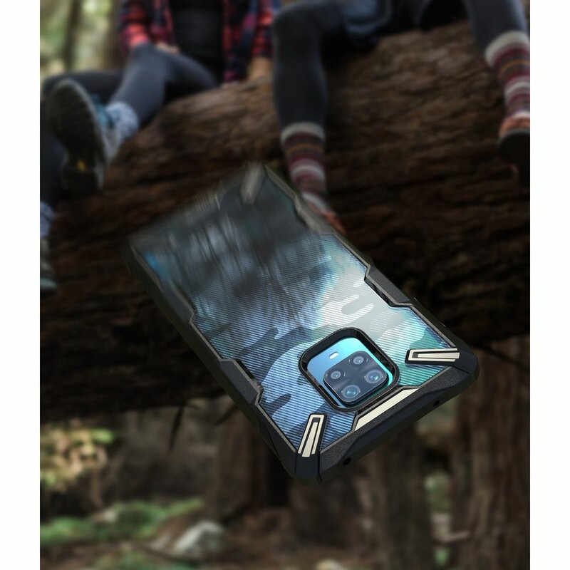 Husa Xiaomi Redmi Note 9S Ringke Fusion X Design - Camo Black