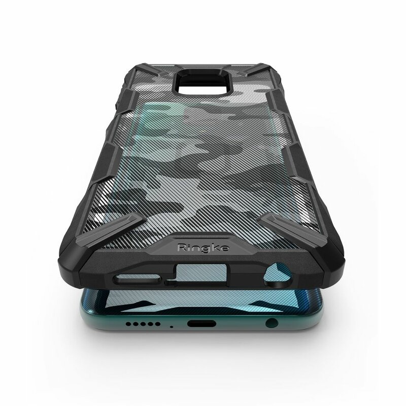 Husa Xiaomi Redmi Note 9S Ringke Fusion X Design - Camo Black