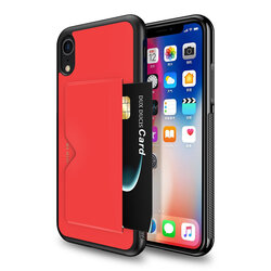 Husa iPhone 11 Pro Max Dux Ducis Pocard Series Cu Buzunar Exterior Pentru Carduri - Rosu