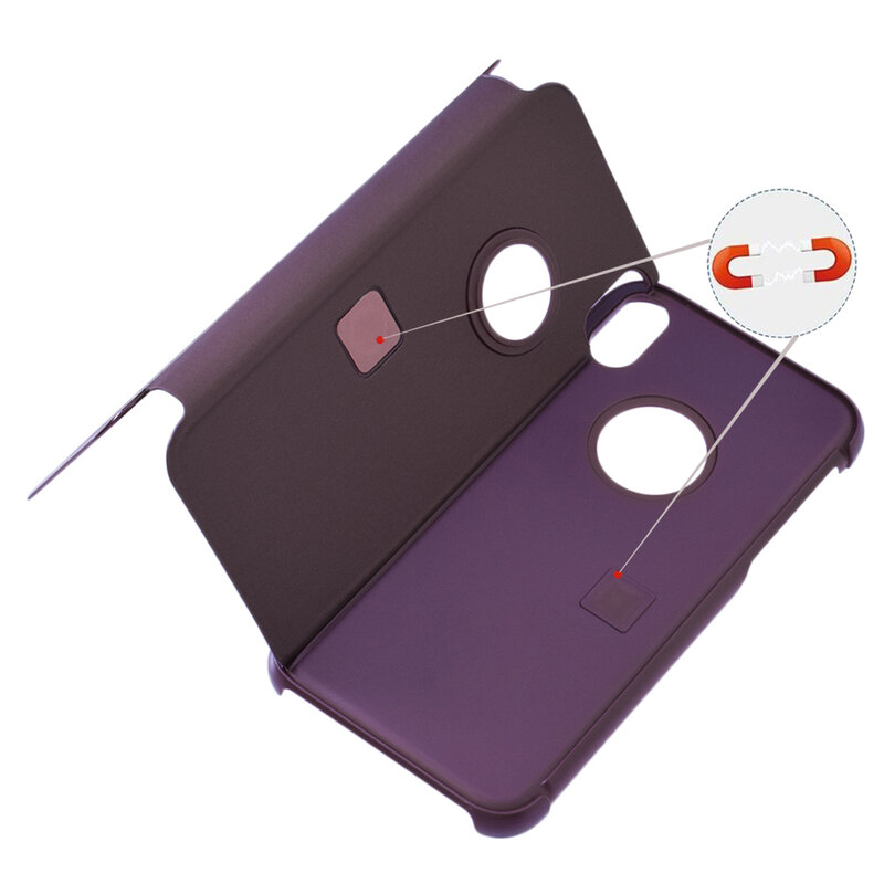 Husa iPhone XR Flip Standing Cover - Purple
