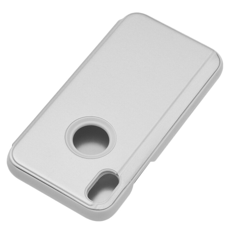 Husa iPhone XR Flip Standing Cover - Silver