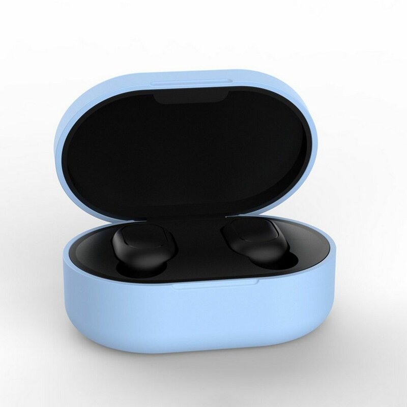 Husa Xiaomi Airdots Tech-Protect Icon Din Silicon Lavabil Cu Decupaj Pentru Cablul De Incarcare - Roz