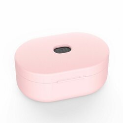 Husa Xiaomi Airdots Tech-Protect Icon Din Silicon Lavabil Cu Decupaj Pentru Cablul De Incarcare - Roz
