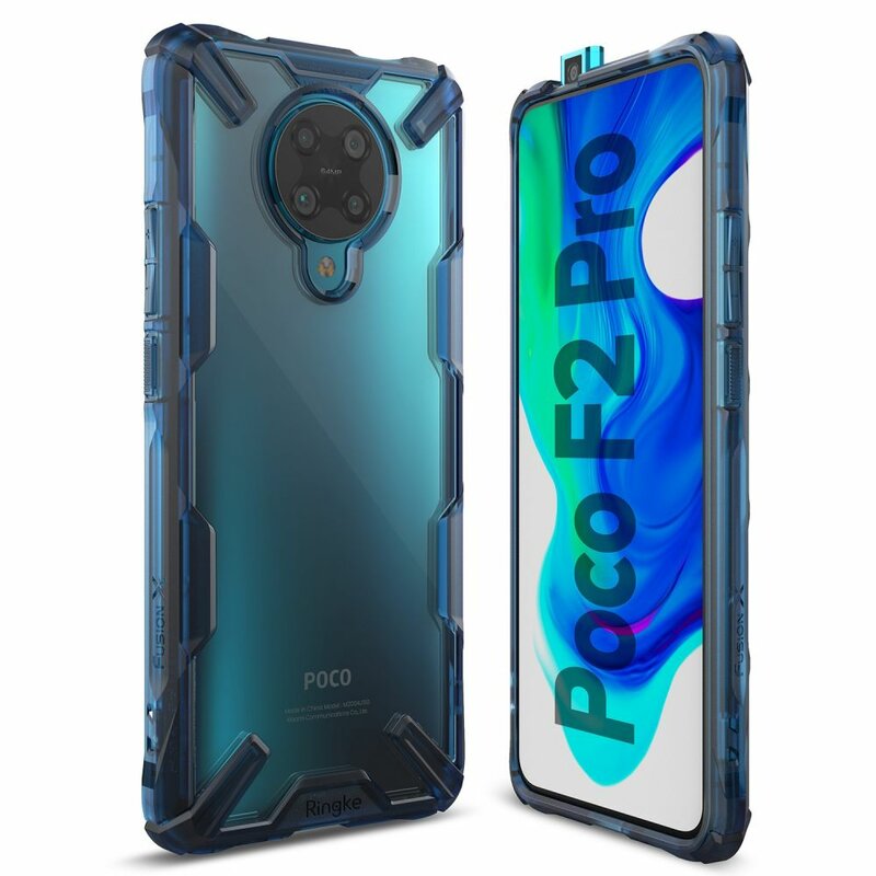 Husa Xiaomi Poco F2 Pro Ringke Fusion X - Space Blue