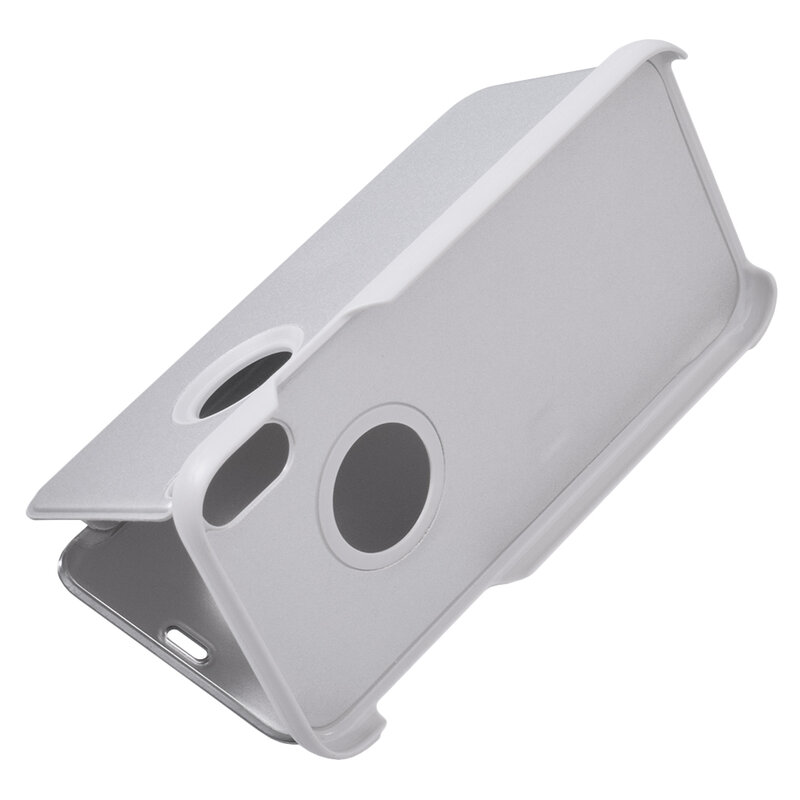 Husa iPhone XS Max Flip Standing Cover - Silver