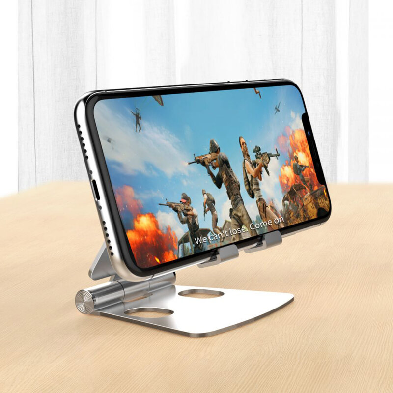 Suport Birou Tech-Protect Z16 Universal Stand Pentru Telefon Din Aluminiu Pliabil Si Reglabil - Cenusiu