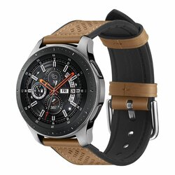 Curea Huawei Watch GT 46mm Spigen Retro Fit Din Piele Ecologica Si Inchidere Cu Catarama - Maro
