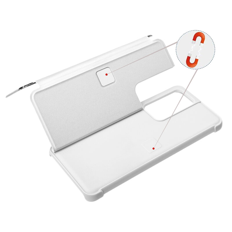 Husa Huawei P40 Pro Flip Standing Cover - Silver