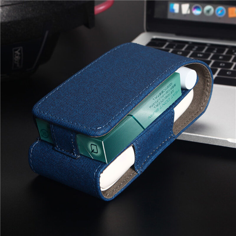 Husa IQOS 3.0 Cigarette Dux Ducis Fashion Edition Piele Ecologica Pentru Protectia/Organizarea Accesoriilor - Negru