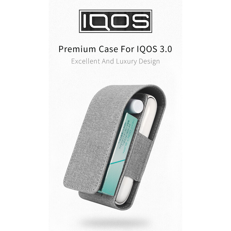Husa IQOS 3.0 Cigarette Dux Ducis Fashion Edition Piele Ecologica Pentru Protectia/Organizarea Accesoriilor - Negru