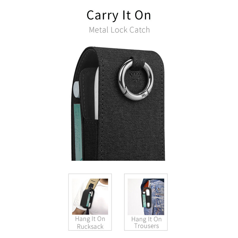 Husa IQOS 3.0 Cigarette Dux Ducis Fashion Edition Piele Ecologica Pentru Protectia/Organizarea Accesoriilor - Negru