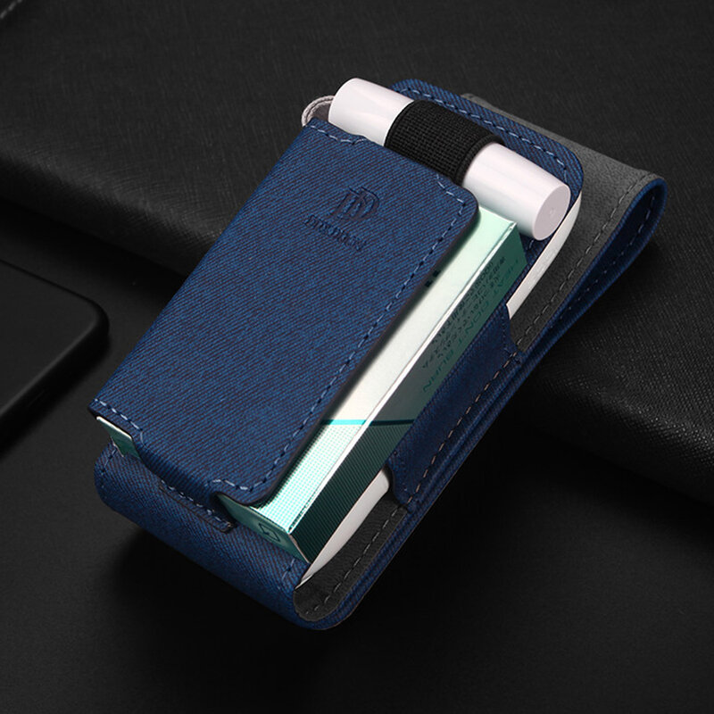 Husa IQOS 3.0 Cigarette Dux Ducis Fashion Edition Piele Ecologica Pentru Protectia/Organizarea Accesoriilor - Negru