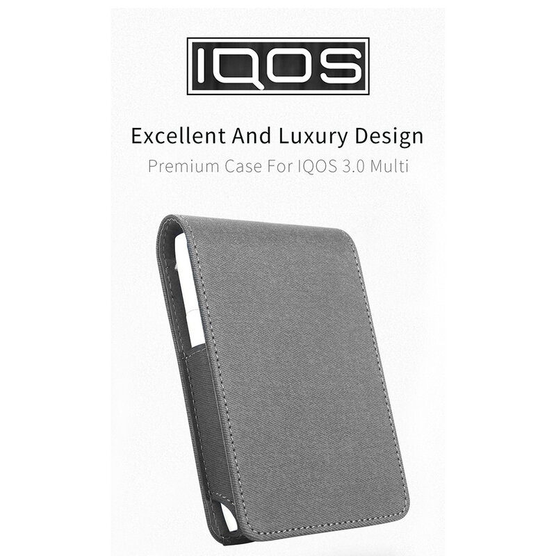 Husa IQOS 3.0 Multi Cigarette Dux Ducis Fashion Edition Din Piele Ecologica Pentru Protectia Accesoriilor - Negru