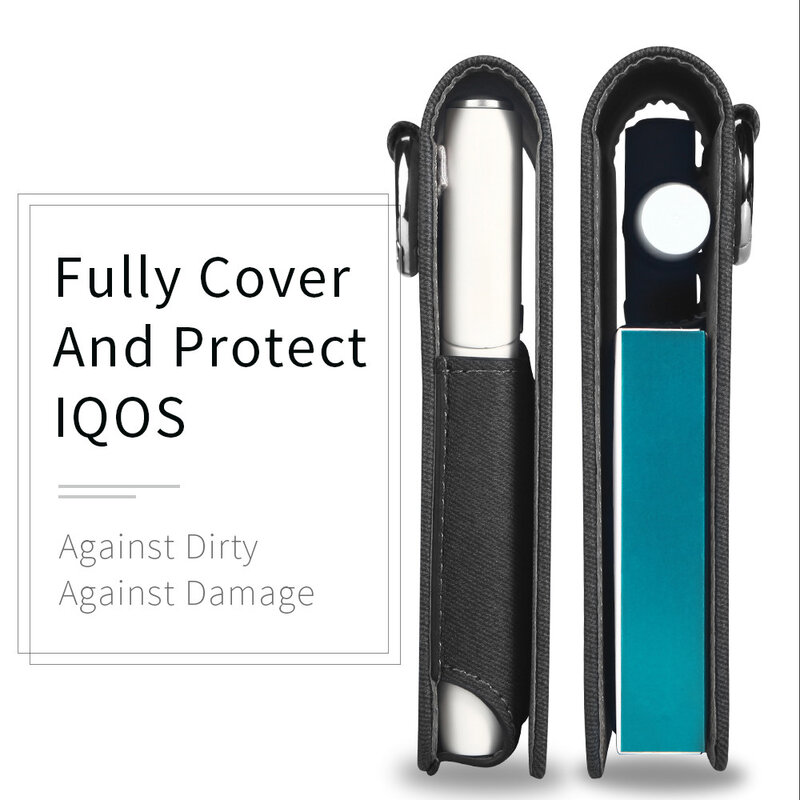 Husa IQOS 3.0 Multi Cigarette Dux Ducis Fashion Edition Din Piele Ecologica Pentru Protectia Accesoriilor - Negru