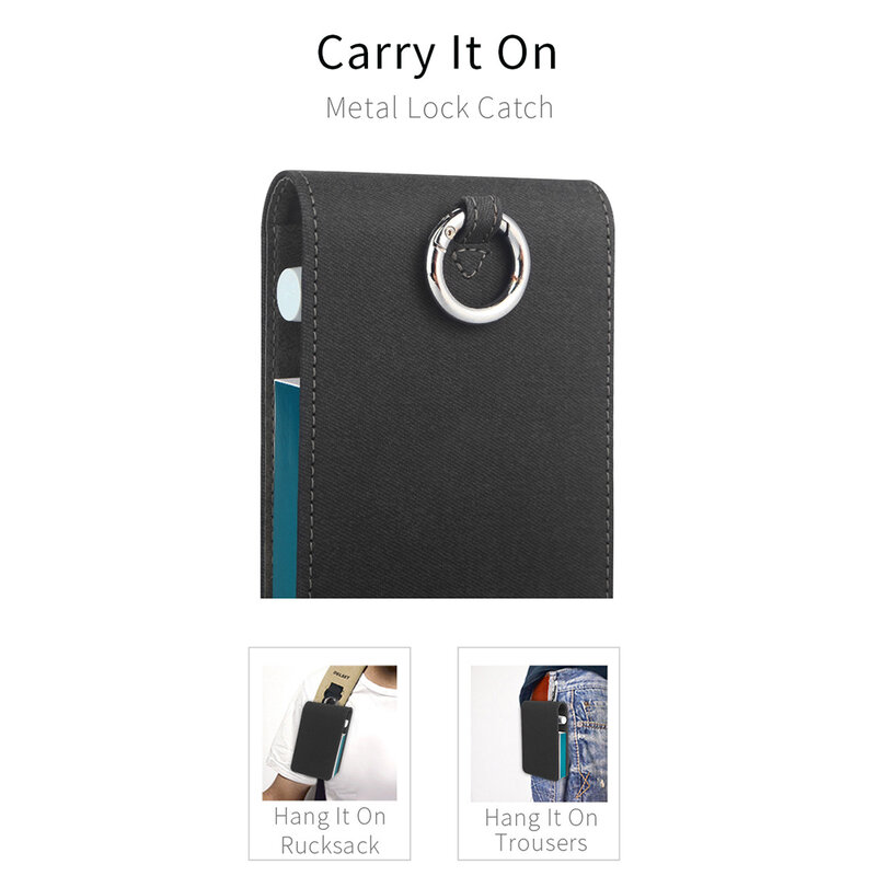 Husa IQOS 3.0 Multi Cigarette Dux Ducis Fashion Edition Din Piele Ecologica Pentru Protectia Accesoriilor - Negru