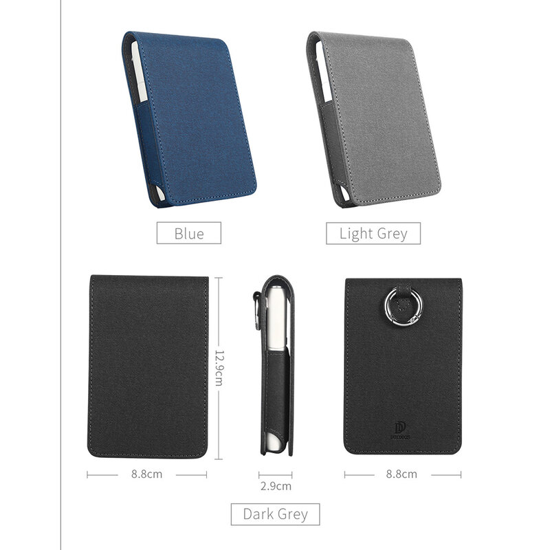 Husa IQOS 3.0 Multi Cigarette Dux Ducis Fashion Edition Din Piele Ecologica Pentru Protectia Accesoriilor - Negru