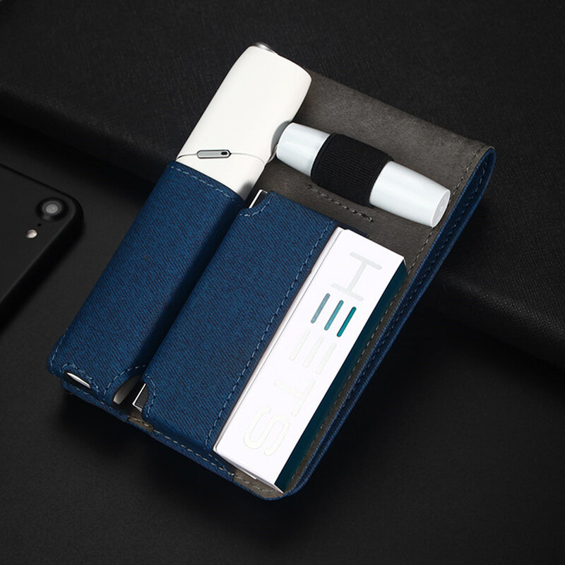 Husa IQOS 3.0 Multi Cigarette Dux Ducis Fashion Edition Din Piele Ecologica Pentru Protectia Accesoriilor - Negru