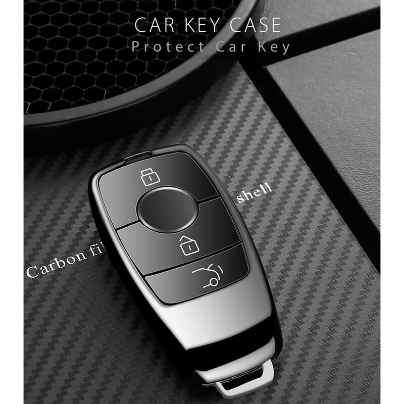 Husa Cheie Auto Dux Ducis Car Key Pentru BMW Mini Din Silicon Si TPU Galvanizat - Negru