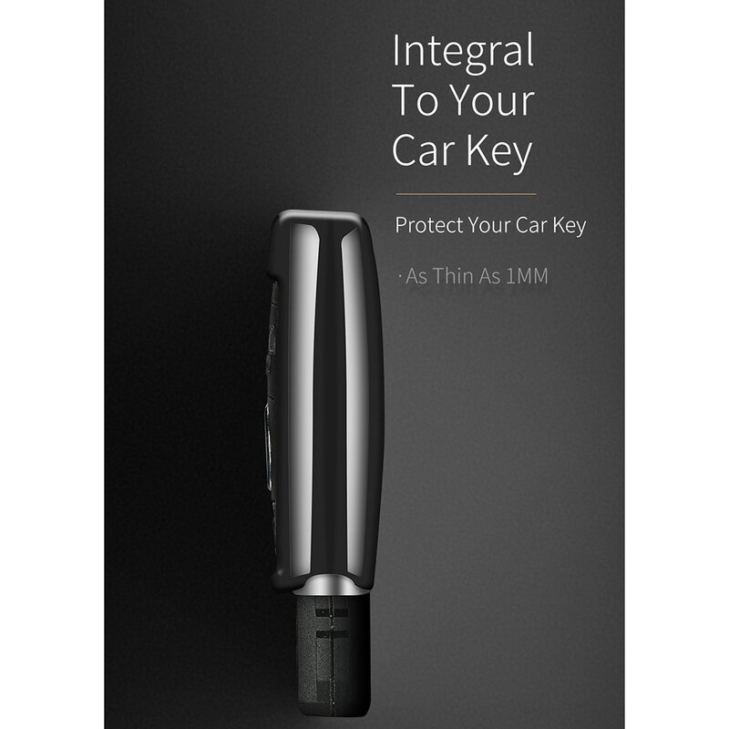 Husa Cheie Auto Dux Ducis Car Key Pentru BMW Mini Din Silicon Si TPU Galvanizat - Negru