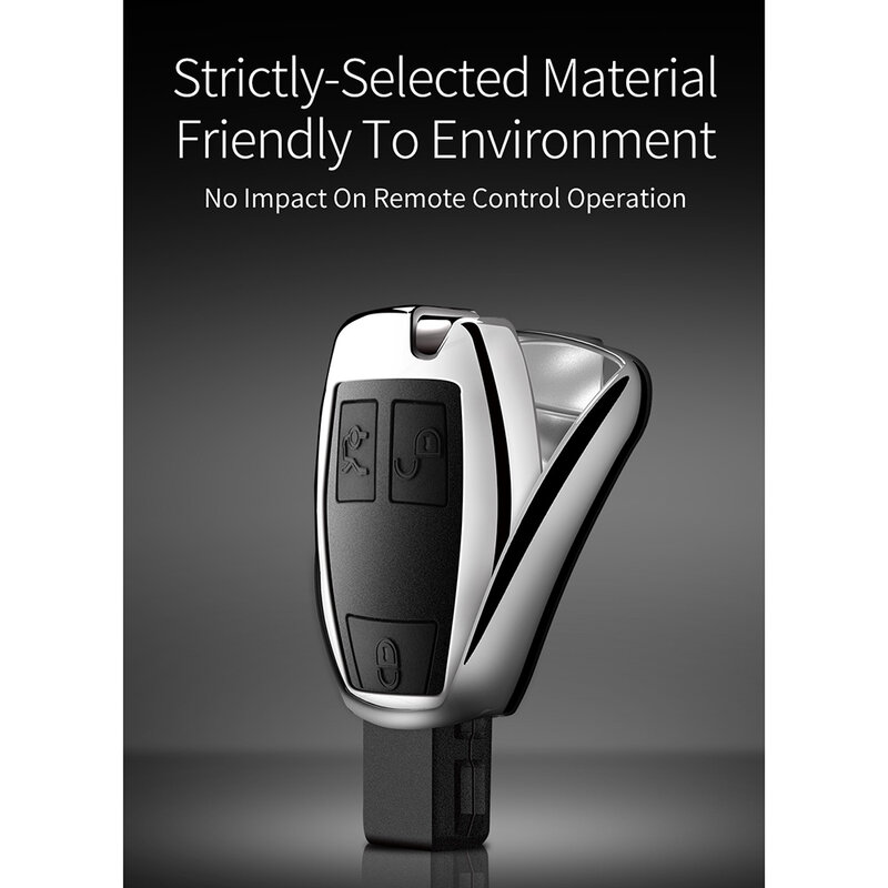 Husa Cheie Auto Dux Ducis Car Key Pentru BMW Mini Din Silicon Si TPU Galvanizat - Negru