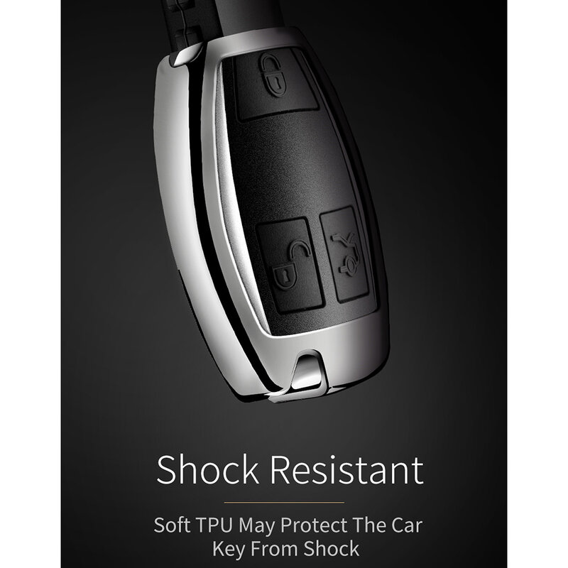 Husa Cheie Auto Dux Ducis Car Key Pentru BMW Mini Din Silicon Si TPU Galvanizat - Negru