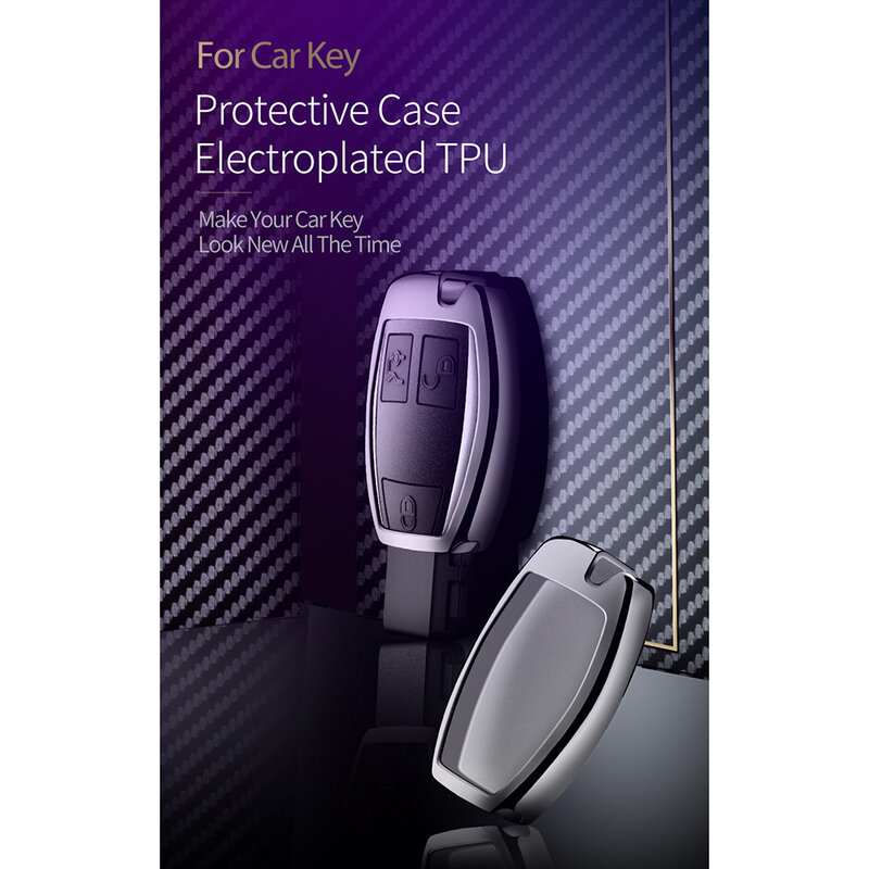 Husa Cheie Auto Dux Ducis Car Key Pentru BMW Mini Din Silicon Si TPU Galvanizat - Roz