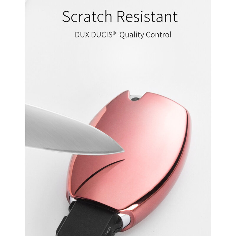 Husa Cheie Auto Dux Ducis Car Key Pentru BMW Mini Din Silicon Si TPU Galvanizat - Roz