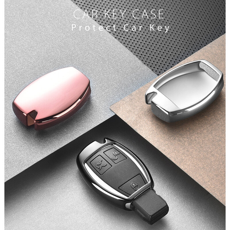 Husa Cheie Auto Dux Ducis Car Key Pentru BMW Mini Din Silicon Si TPU Galvanizat - Roz